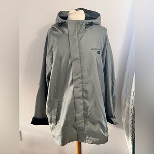 Vintage Calvin Klein Silver Water resistant Anorak jacket